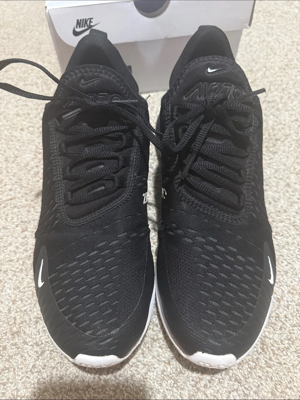 Nike Men’s Air Max 270 Athletic Shoes - Black/White